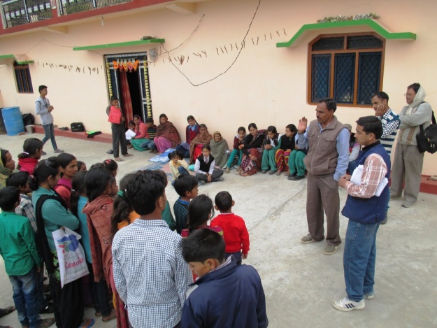 Village Maun(Gurayali ) Aadhar card Camp and Meeting with Villagers